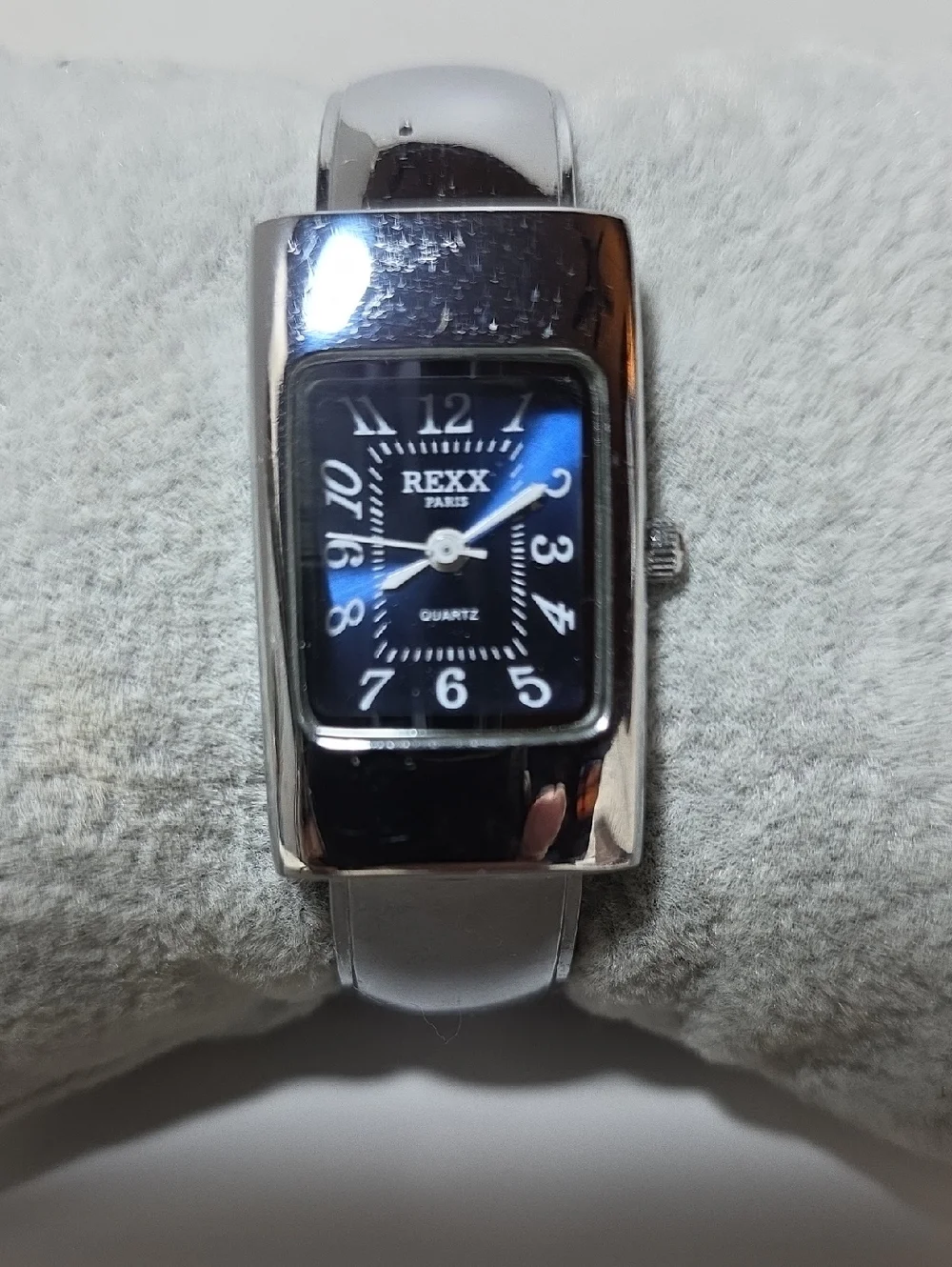 REXX Paris Silver Case Blue Dial Women's Watch